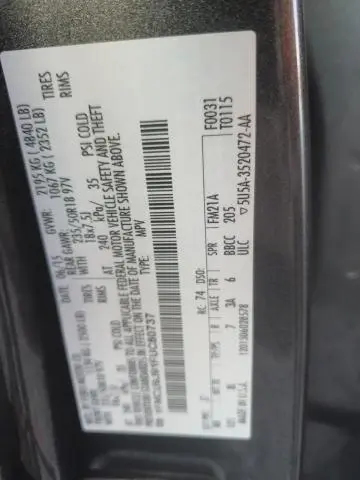 2015 FORD ESCAPE TITANIUM  