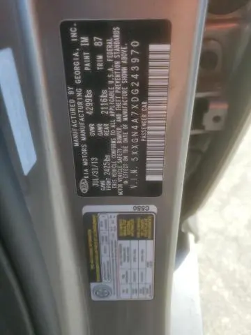 2013 KIA OPTIMA EX  