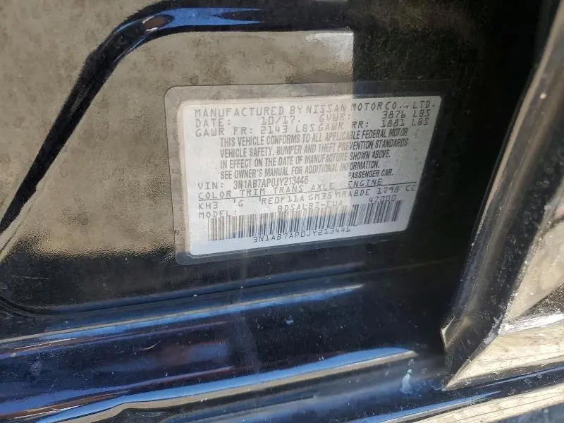 2018 NISSAN SENTRA S  