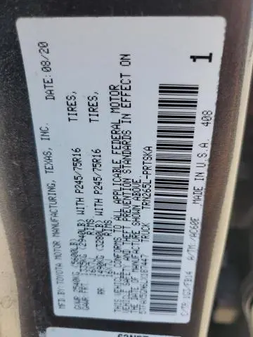 2020 TOYOTA TACOMA DOUBLE CAB  