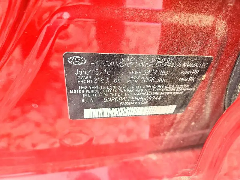 2017 HYUNDAI ELANTRA LIMITED  