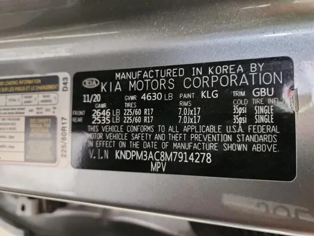 2021 KIA SPORTAGE LX  