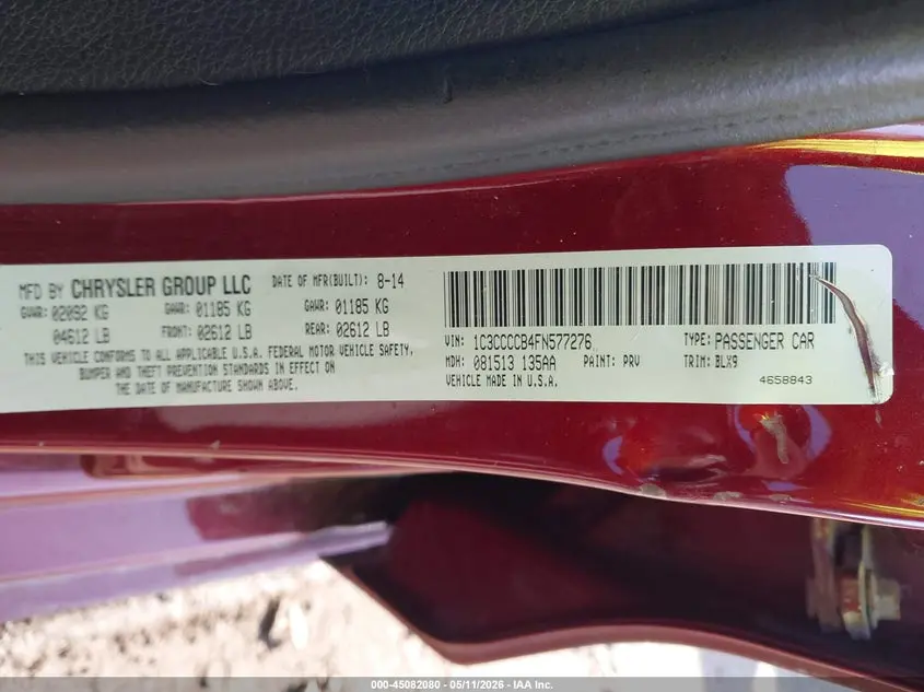 2015 CHRYSLER 200 C