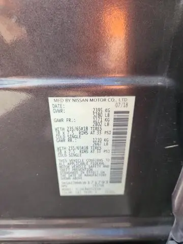 2018 NISSAN MURANO S  