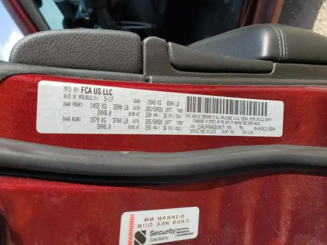 2017 JEEP GRAND CHEROKEE LAREDO  