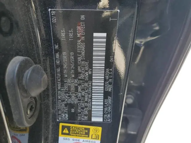 2018 TOYOTA HIGHLANDER LIMITED  