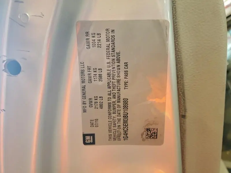 2011 BUICK LUCERNE CXL  