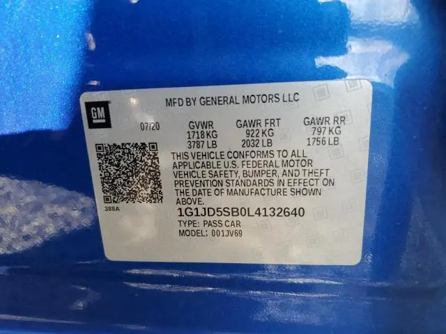 2020 CHEVROLET SONIC LT