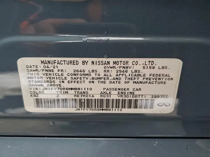 2021 INFINITI Q50 RED SPORT 400  