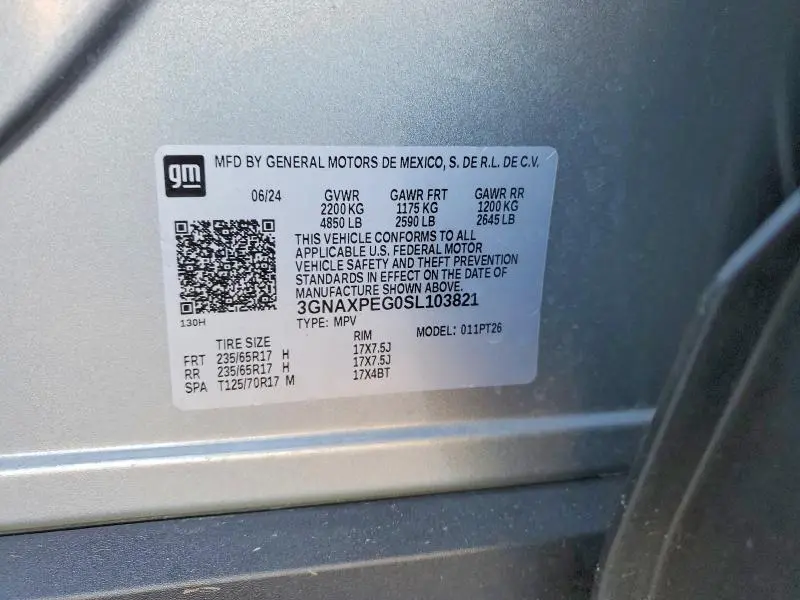 2025 CHEVROLET EQUINOX LT  