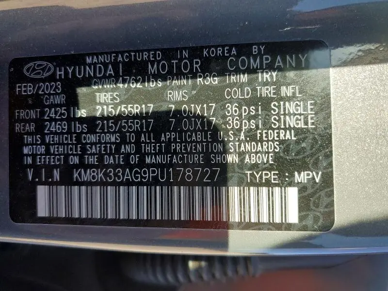 2023 HYUNDAI KONA SEL  