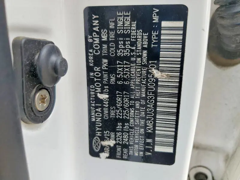 2015 HYUNDAI TUCSON LIMITED  