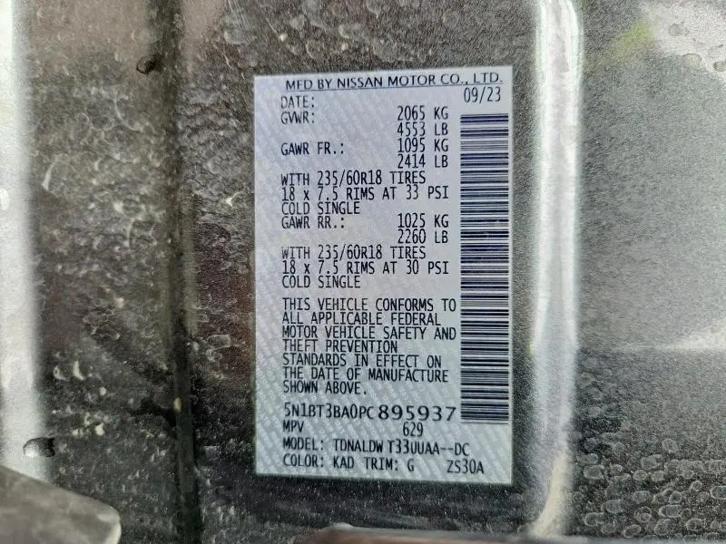 2023 NISSAN ROGUE SV  