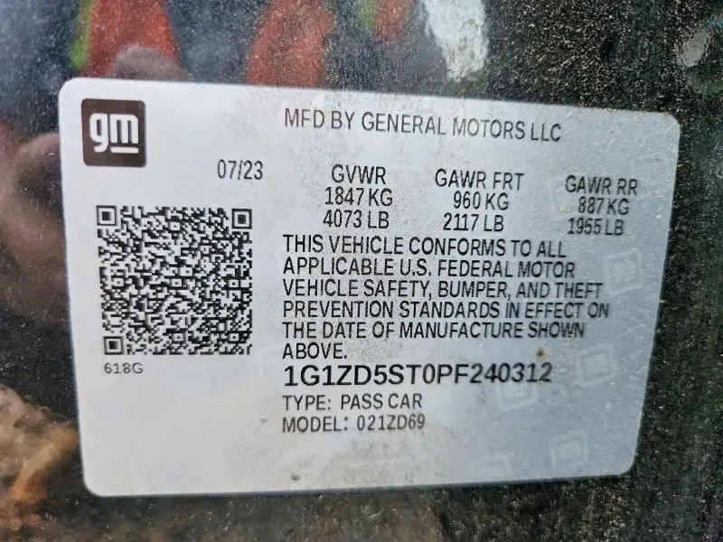 2023 CHEVROLET MALIBU LT  