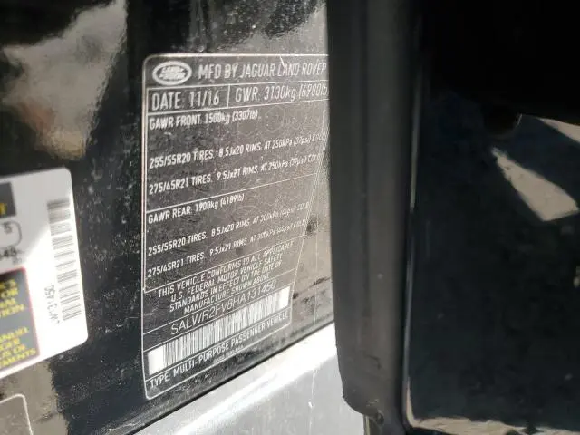 2017 LAND ROVER RANGE ROVER SPORT HSE  