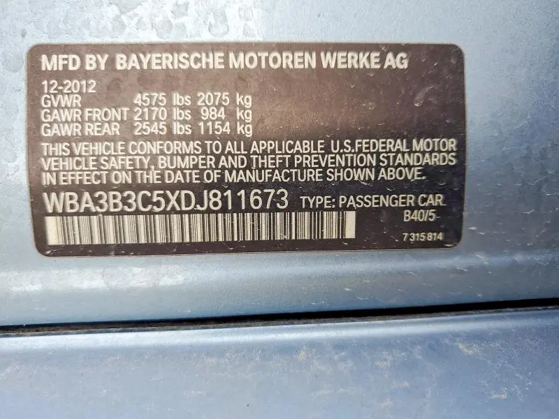 2013 BMW 328 XI  
