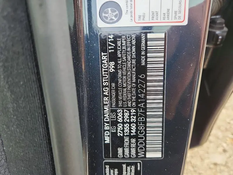 2015 MERCEDES-BENZ S 550 4MATIC  