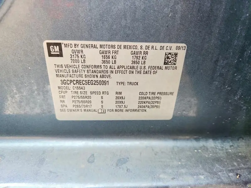 2014 CHEVROLET SILVERADO C1500 LT  