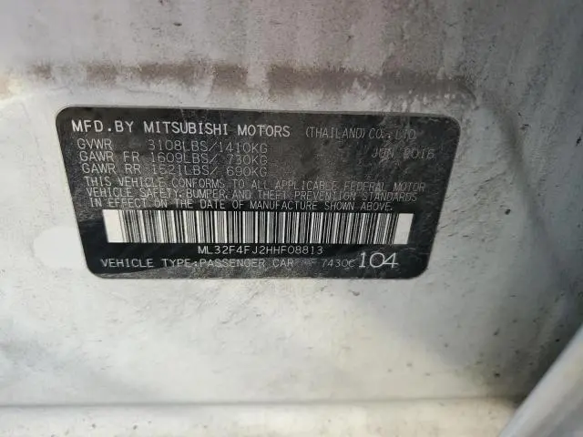 2017 MITSUBISHI MIRAGE G4 SE  