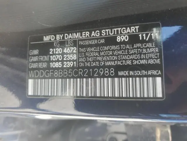2012 MERCEDES-BENZ C 300 4MATIC  