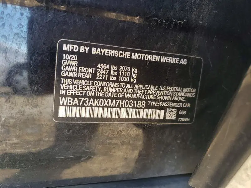 2021 BMW 228XI   