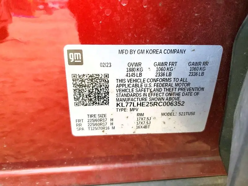 2024 CHEVROLET TRAX 1LT  