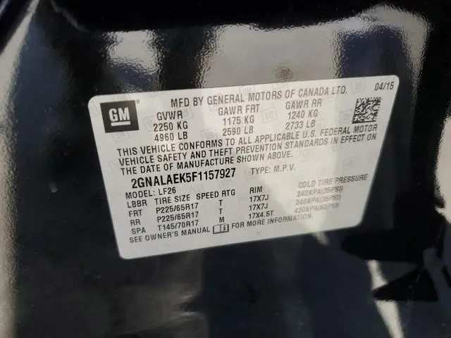 2015 CHEVROLET EQUINOX LS  