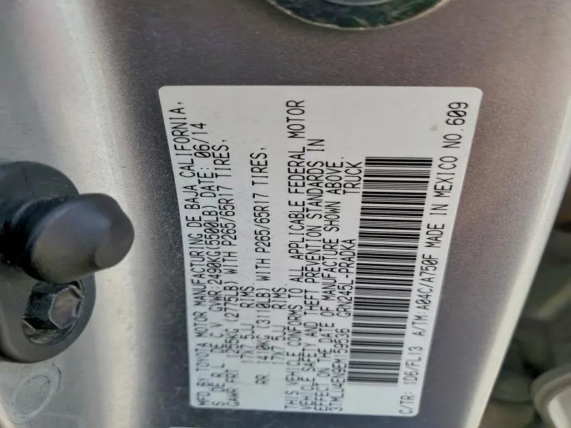 2014 TOYOTA TACOMA DOUBLE CAB  