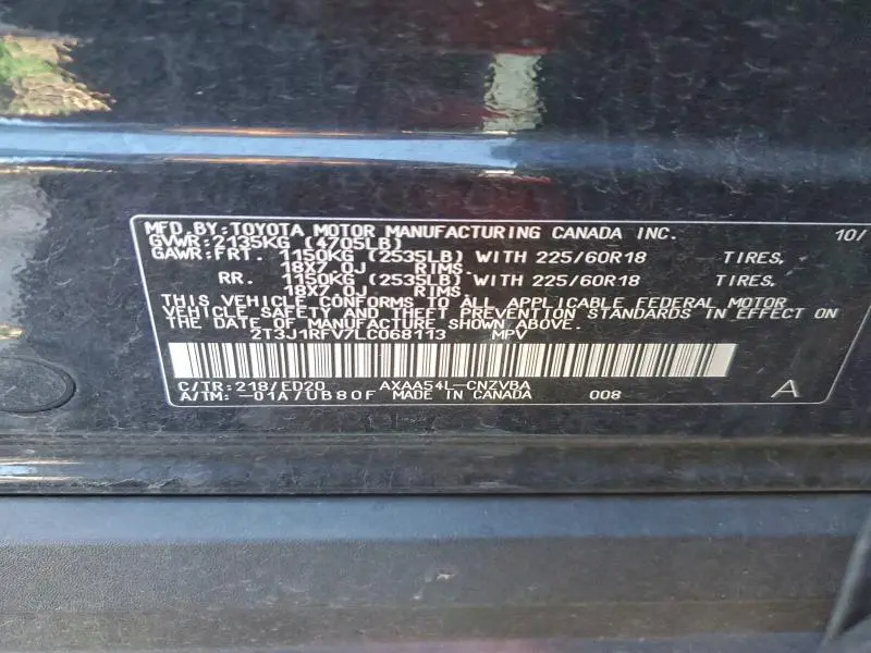 2020 TOYOTA RAV4 ADVENTURE  