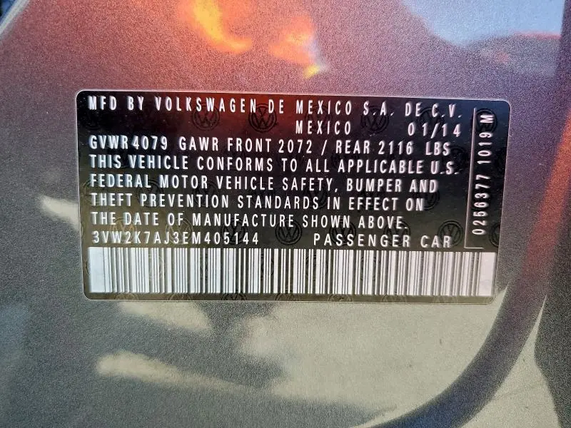 2014 VOLKSWAGEN JETTA BASE  