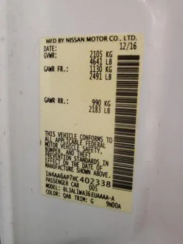 2017 NISSAN MAXIMA 3.5S  