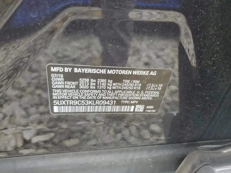 2019 BMW X3 XDRIVE30I  