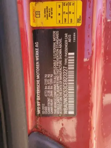 2012 BMW 328 I  