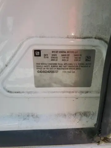 2016 BUICK LACROSSE SPORT TOURING  