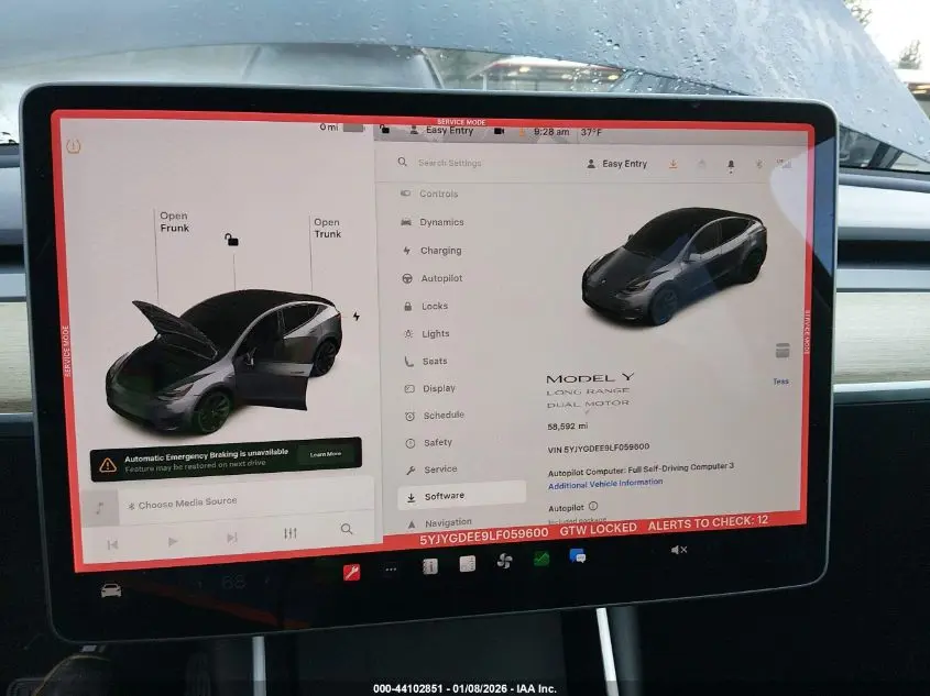 2020 TESLA MODEL Y LONG RANGE DUAL MOTOR ALL-WHEEL DRIVE