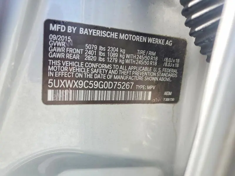 2016 BMW X3 XDRIVE28I  