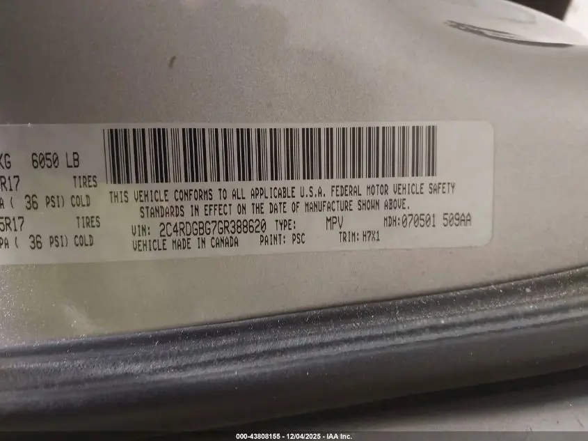 2016 DODGE GRAND CARAVAN SE