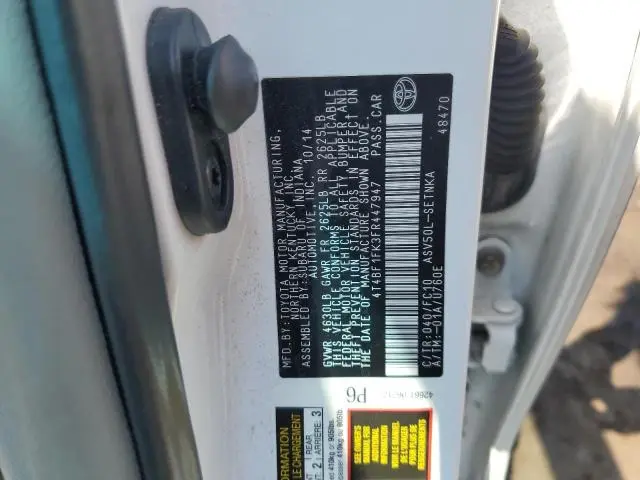 2015 TOYOTA CAMRY LE  