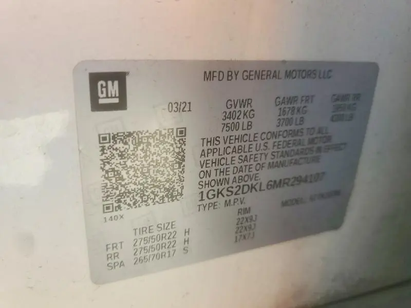 2021 GMC YUKON DENALI  