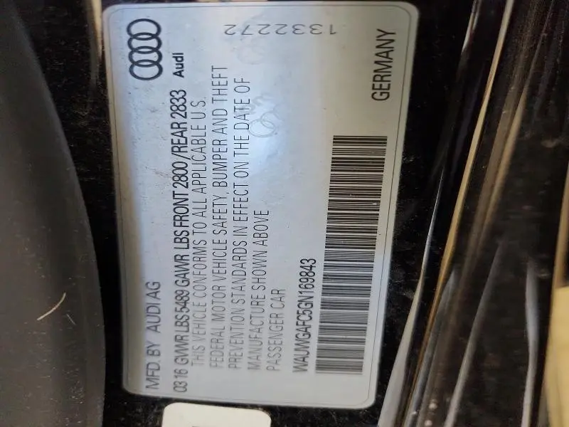 2016 AUDI A7 PREMIUM PLUS  