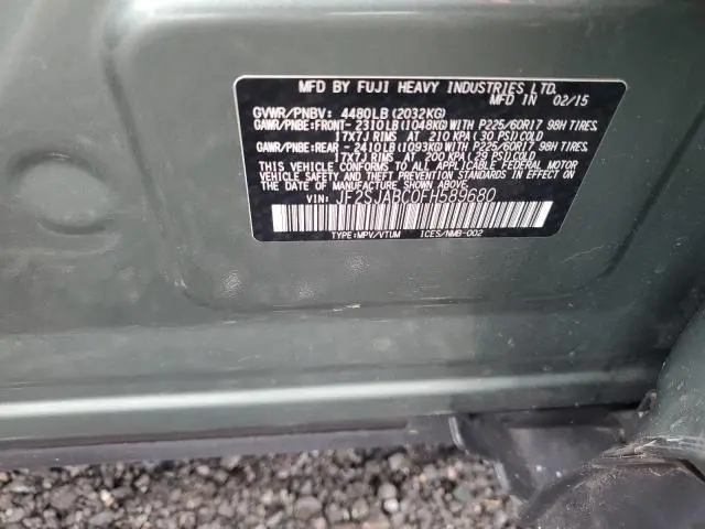 2015 SUBARU FORESTER 2.5I  