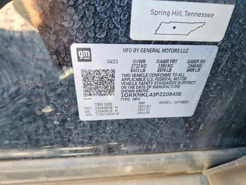 2023 GMC ACADIA SLE  