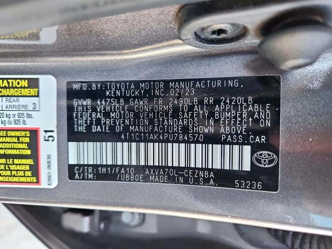 2023 TOYOTA CAMRY LE  