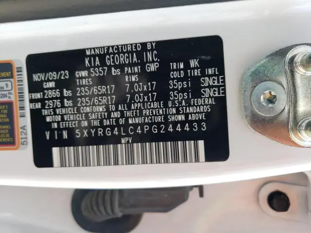 2023 KIA SORENTO LX  