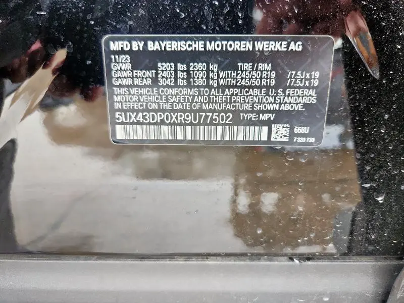 2024 BMW X3 SDRIVE30I  
