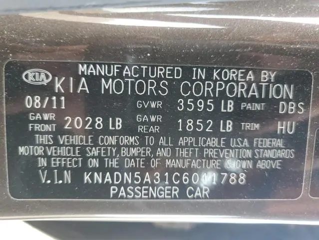 2012 KIA RIO EX  