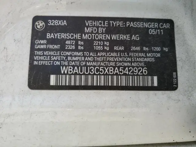 2011 BMW 328 XI  