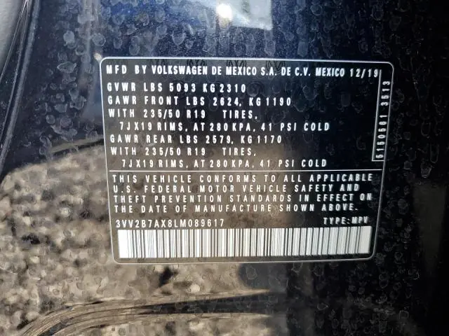 2020 VOLKSWAGEN TIGUAN SE  