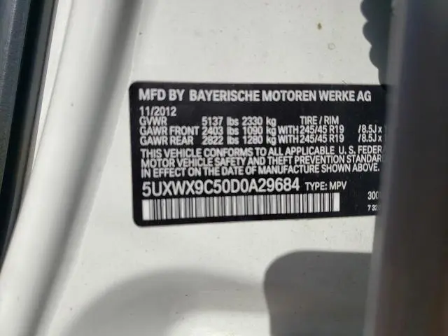 2013 BMW X3 XDRIVE28I  