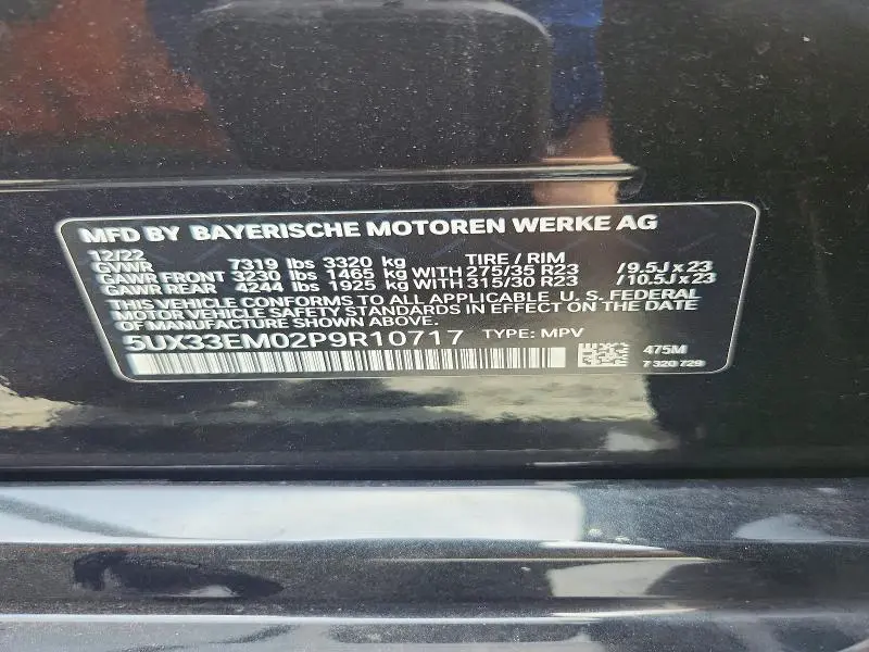 2023 BMW X7 M60I  